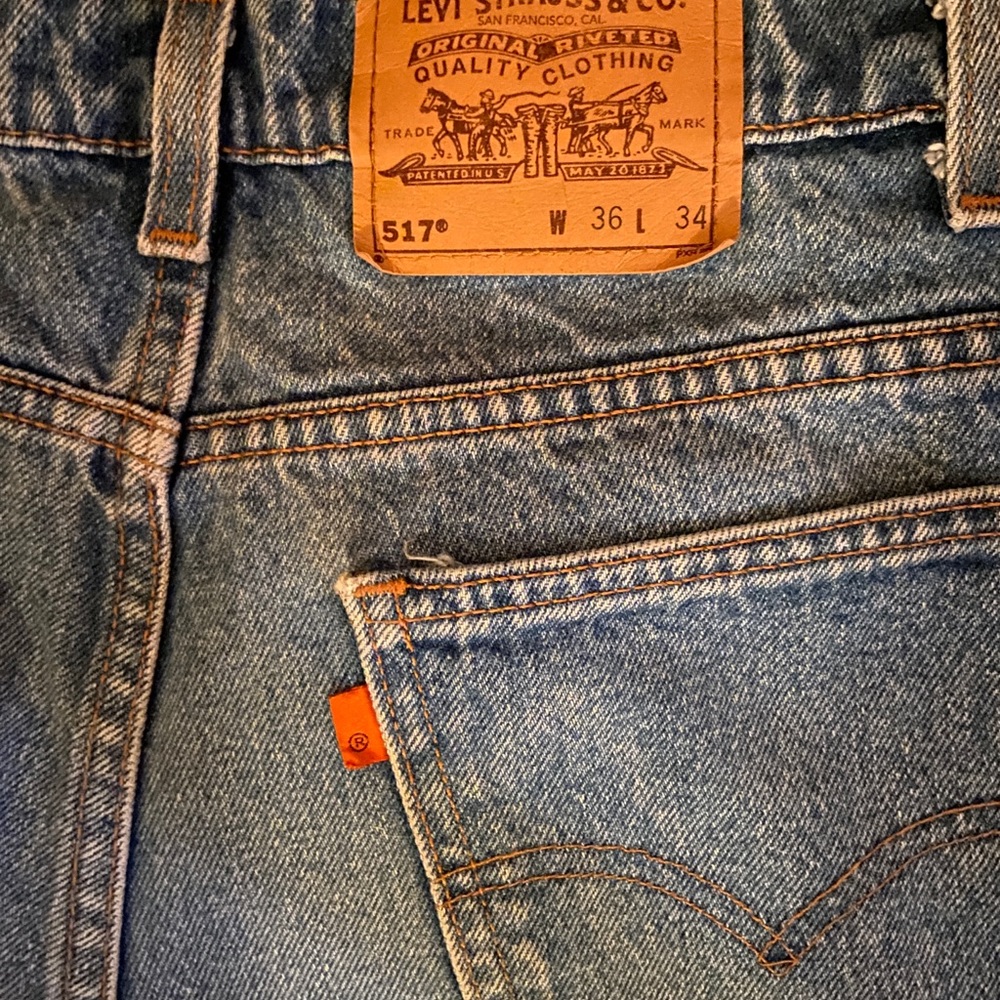 Vintage Levi’s 517’s  80’s orange tab.